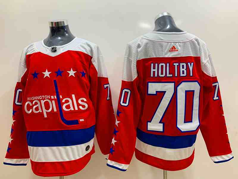 Capitals 70 Braden Holtby Alternate Red Adidas Jersey