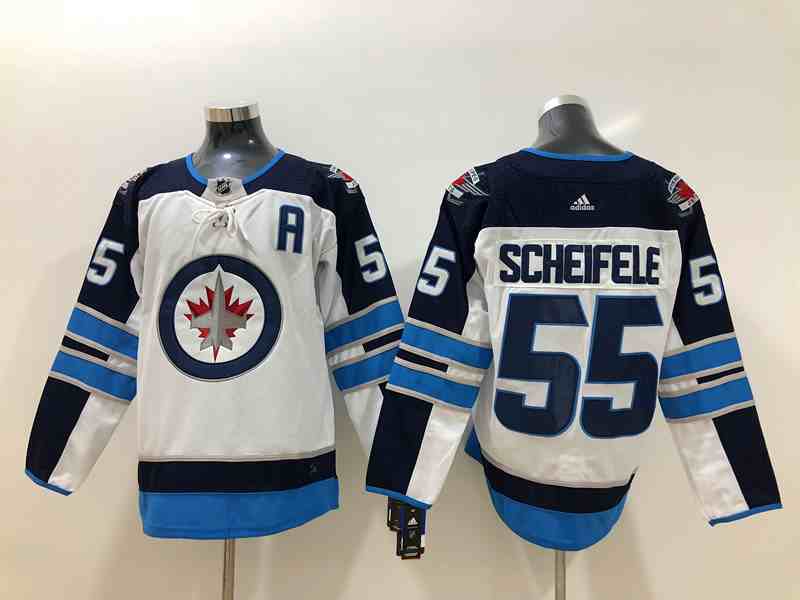 Winnipeg Jets 55 Mark Scheifele White Adidas Jersey