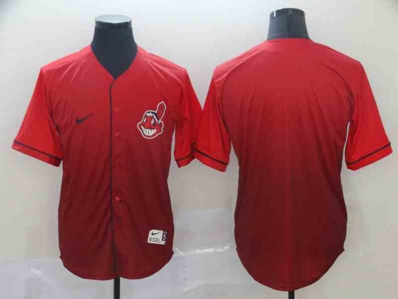 Indians Blank Red Drift Fashion Jersey