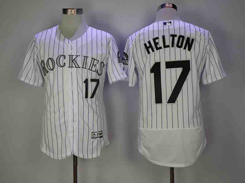 Rockies 17 Todd Helton White Flexbase Jersey