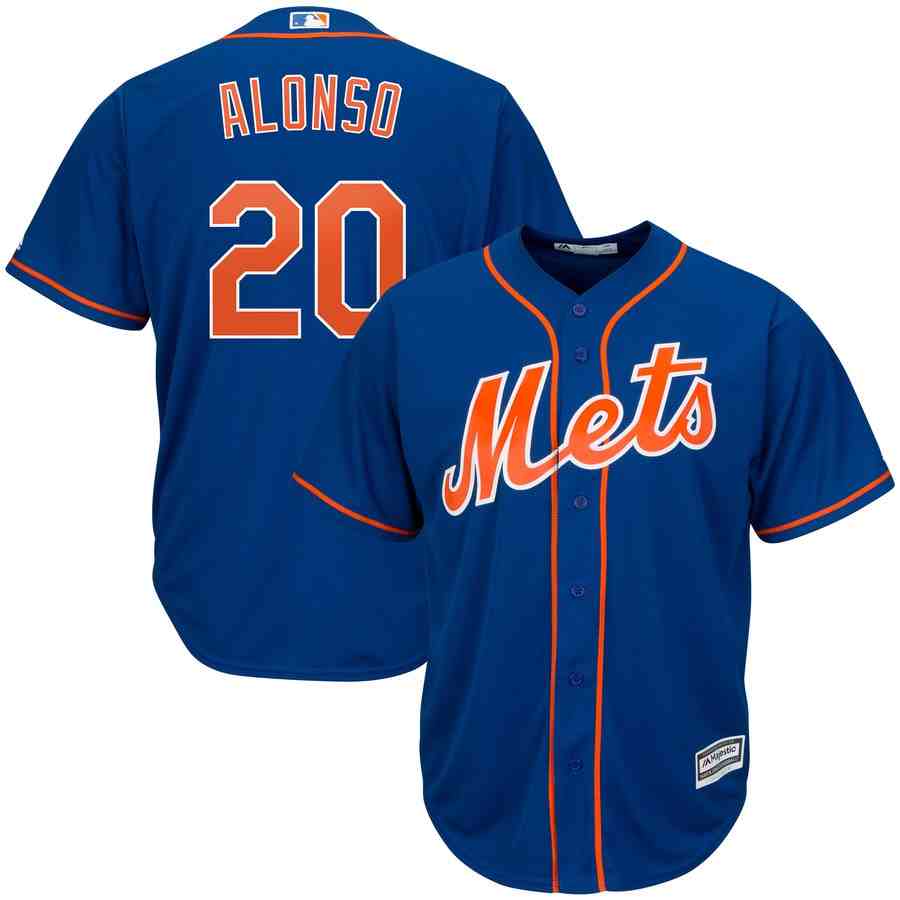 Mets 20 Pete Alonso Royal Cool Base Jersey