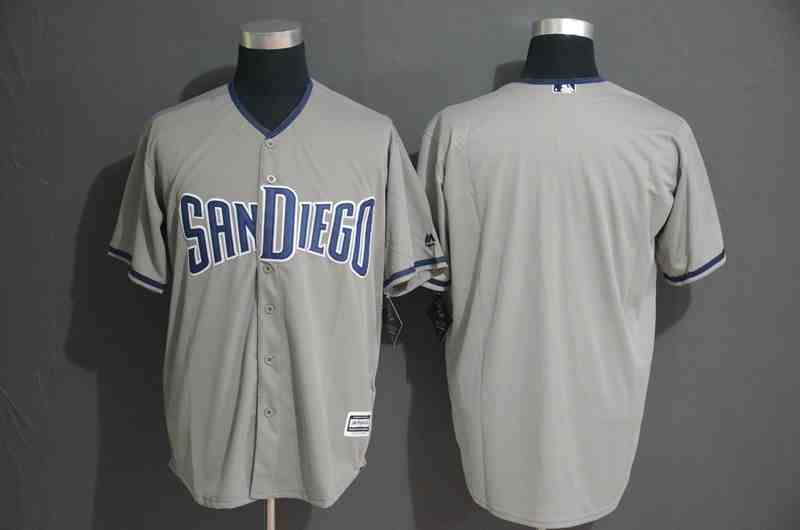 Padres Blank Gray FlexBase Jersey