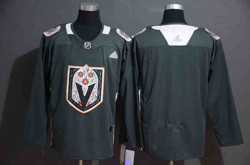 Vegas Golden Knights Blank Gray Dia De Los Muertos Adidas Jersey