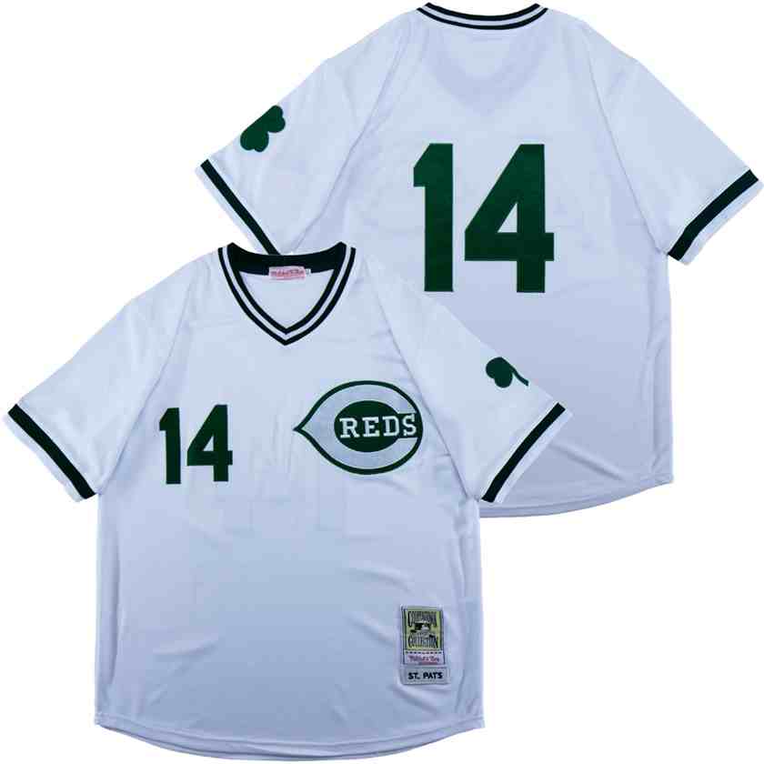 Reds 14 White St. Patrick's Day Jersey