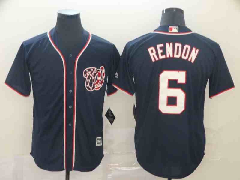 Nationals 6 Anthony Rendon Navy Cool Base Jersey