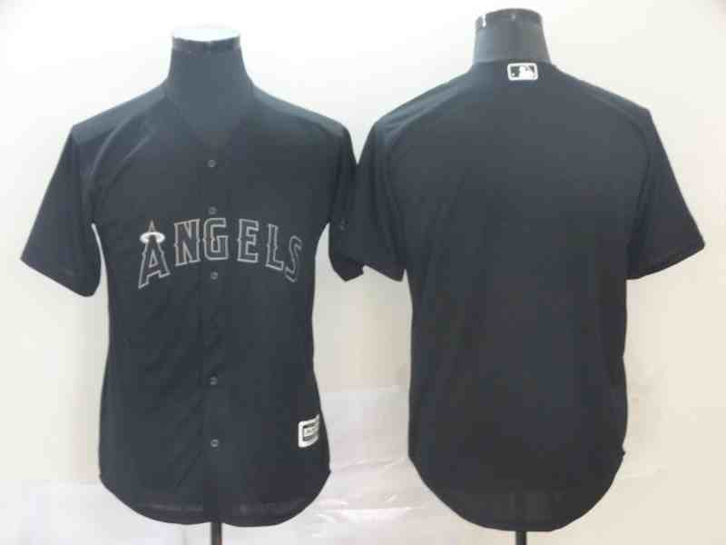 Angels Blank Black 2019 Players' Weekend Authentic Player Jersey