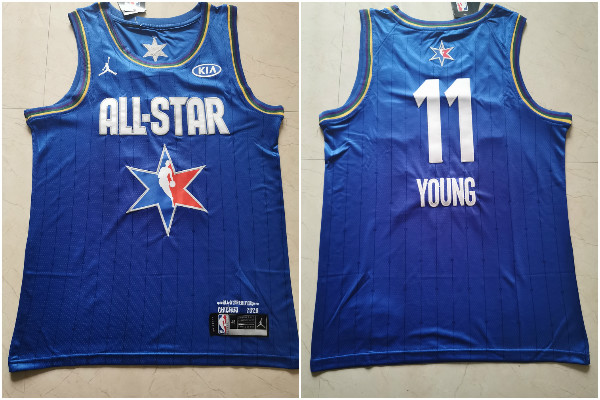 Hawks 11 Trae Young Blue 2020 NBA All-Star Jordan Brand Swingman Jersey