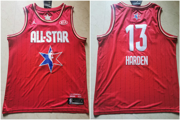 Rockets 13 James Harden Red 2020 NBA All-Star Jordan Brand Swingman Jersey