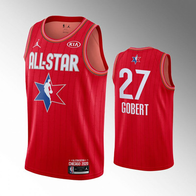 Jazz 27 Rudy Gobert Red 2020 NBA All-Star Jordan Brand Swingman Jersey