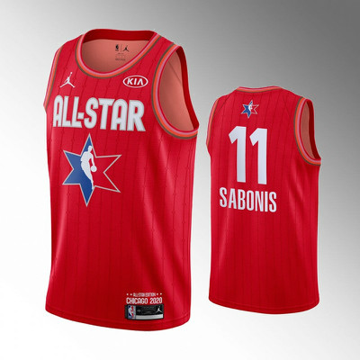 Pacers 11 Domantas Sabonis Red 2020 NBA All-Star Jordan Brand Swingman Jersey
