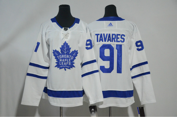 Maple Leafs 91 John Tavares White Youth Adidas Jersey