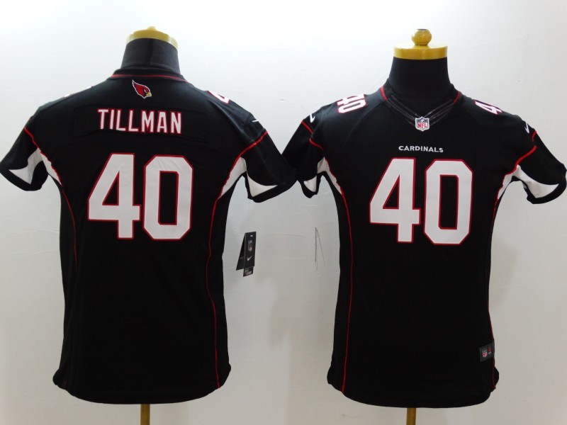 Nike Cardinals 40 Tillman Black Youth Limited Jerseys