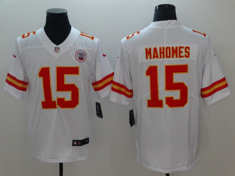 Nike Chiefs 15 Patrick Mahomes White Youth Vapor Untouchable Limited Jersey