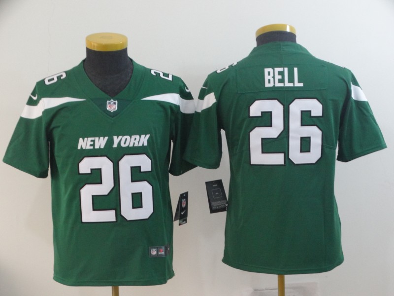 Nike Jets 26 Le'Veon Bell Green Youth Vapor Untouchable Limited Jersey