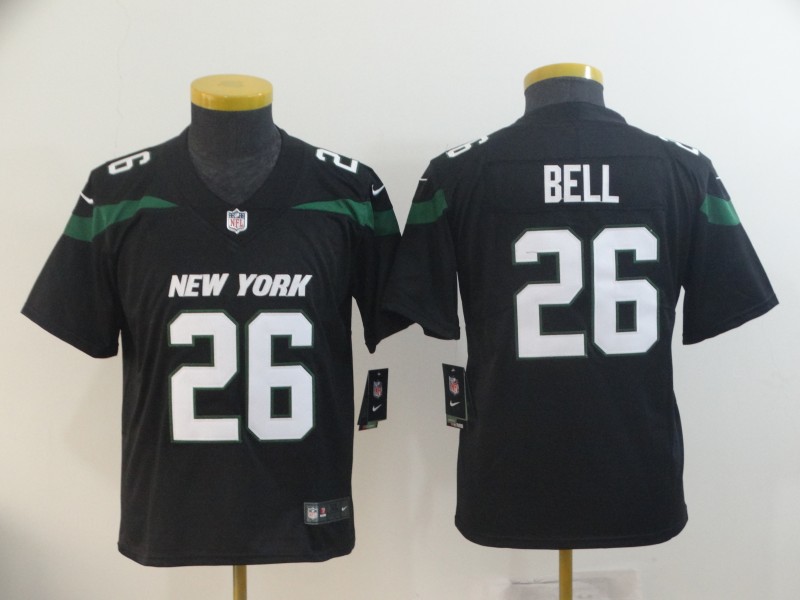 Nike Jets 26 Le'Veon Bell Black Youth Vapor Untouchable Limited Jersey