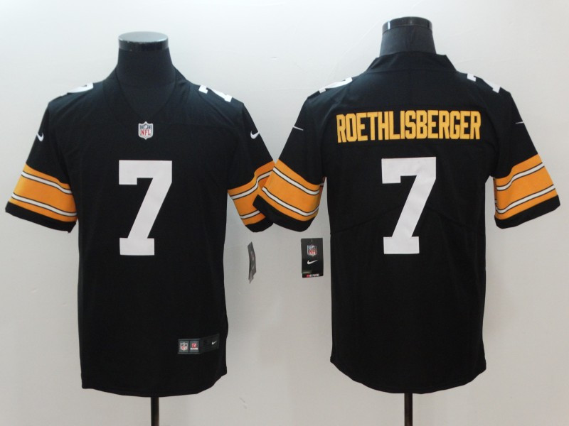 Nike Steelers 7 Ben Roethlisberger Black Alternate Youth Vapor Untouchable Limited Jersey