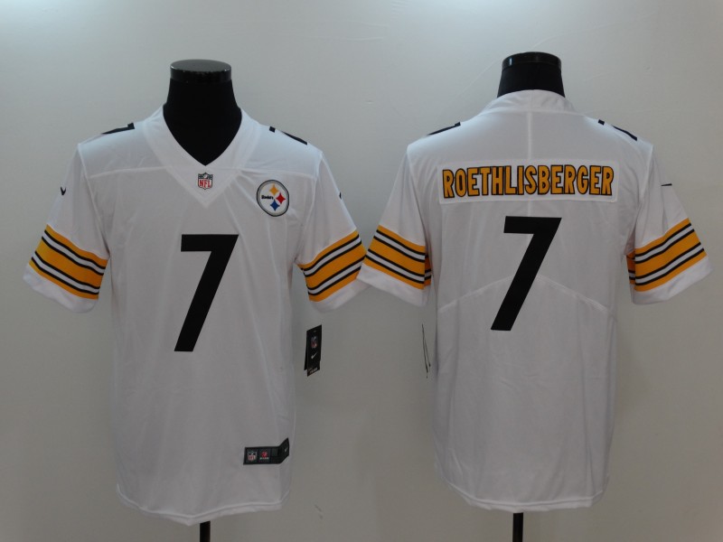 Nike Steelers 7 Ben Roethlisberger White Youth Vapor Untouchable Player Limited Jersey