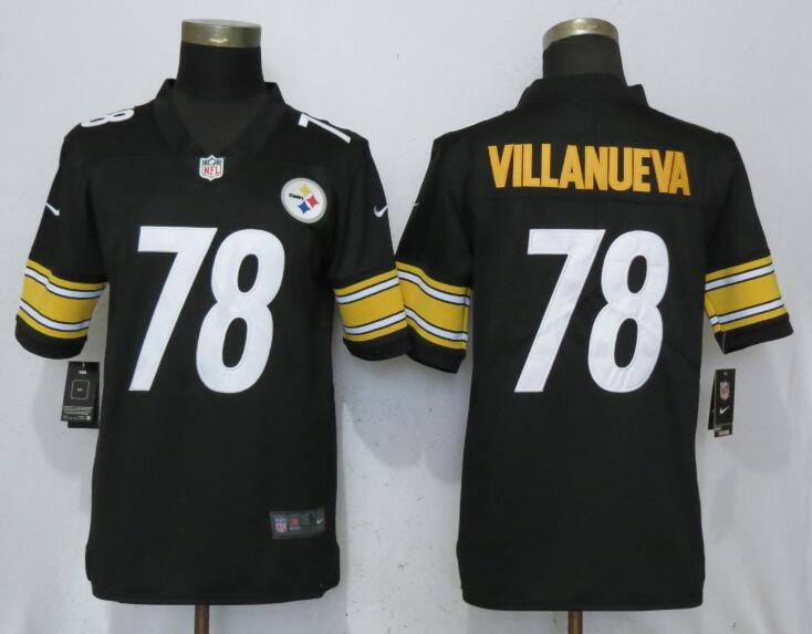 Nike Steelers 78 Alejandro Villanueva Black Youth Vapor Untouchable Limited Jersey