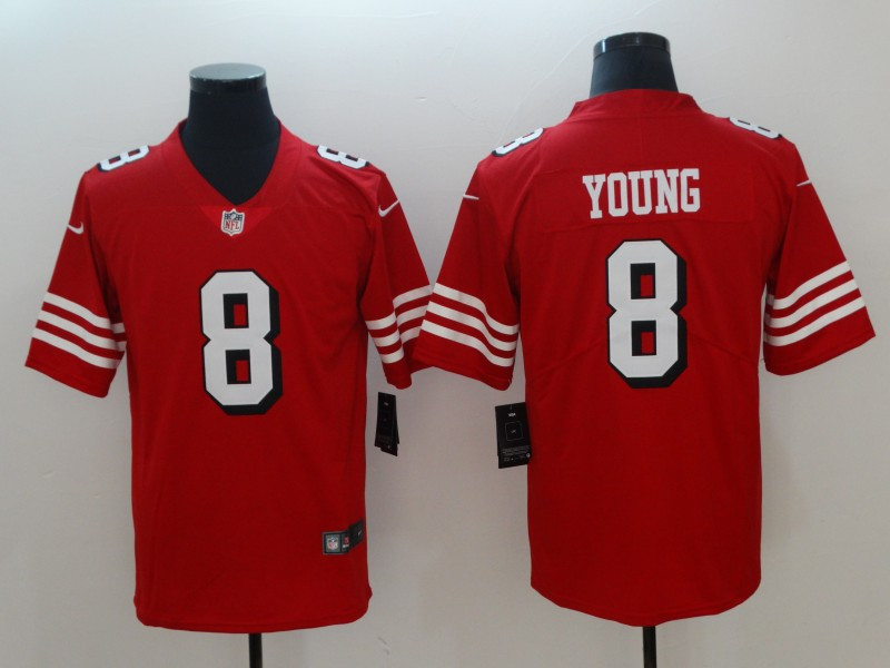Nike 49ers 8 Steve Young Red Youth Vapor Untouchable Limited Jersey