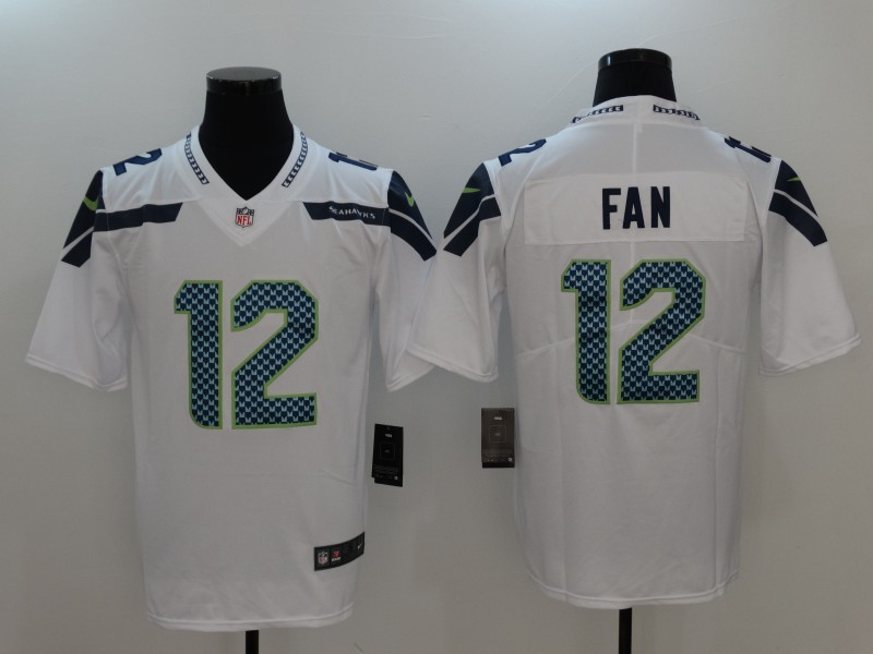 Nike Seahawks 12 Fan White Youth Vapor Untouchable Player Limited Jersey