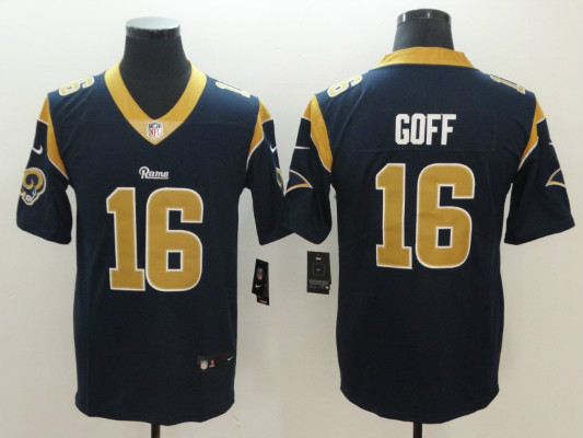 Nike Rams 16 Jared Goff Navy Youth Vapor Untouchable Player Limited Jersey