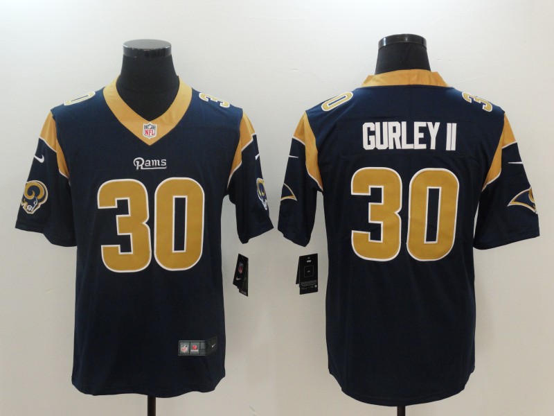 Nike Rams 30 Todd Gurley II Navy Youth Vapor Untouchable Player Limited Jersey