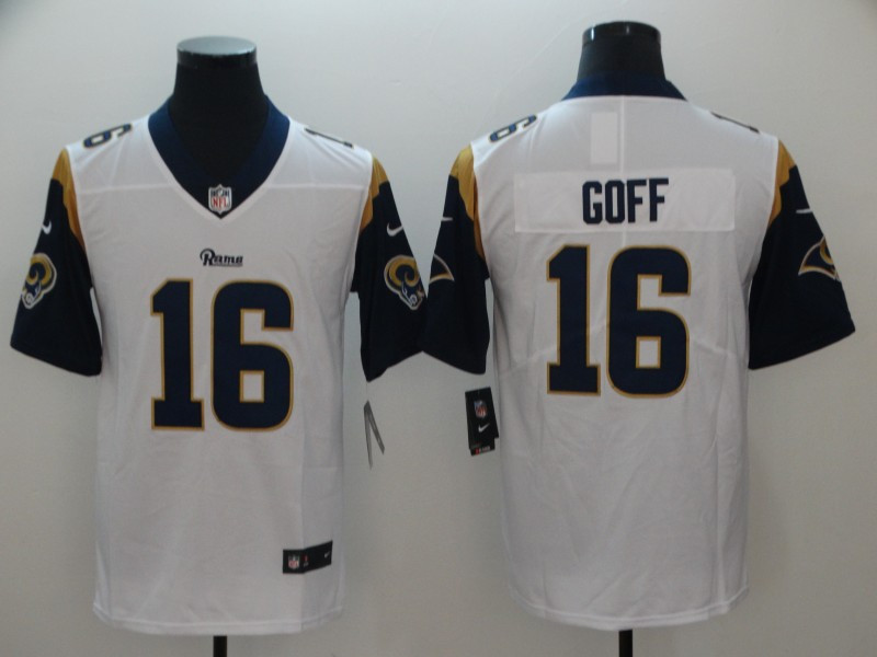 Nike Rams 16 Jared Goff White Youth Vapor Untouchable Limited Jersey