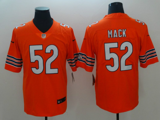 Nike Bears 52 Khalil Mack Orange Alternate Youth Vapor Untouchable Limited Jersey