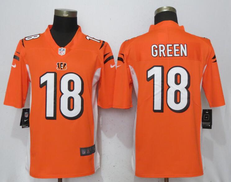 Nike Bengals 18 A.J. Green Orange Youth Vapor Untouchable Limited Jersey