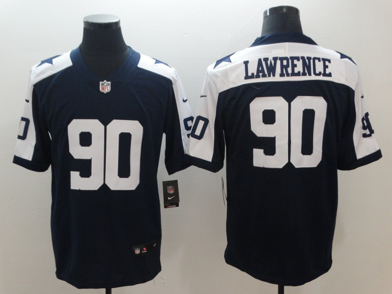 Nike Cowboys 90 DeMarcus Lawrence Navy Throwback Youth Vapor Untouchable Limited Jerseys
