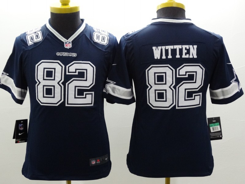 Nike Cowboys 82 Jason Witten White Youth Color Rush Limited Jerseys
