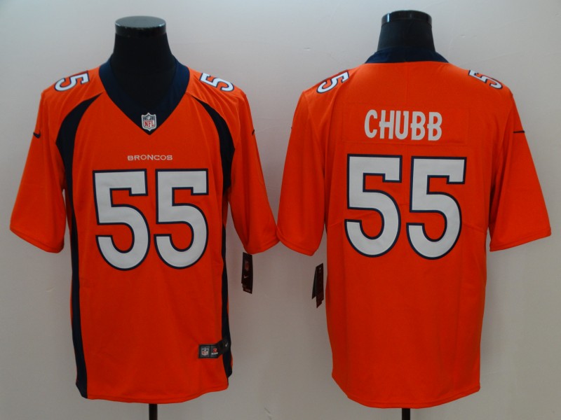 Nike Broncos 55 Bradley Chubb Orange Youth Vapor Untouchable Limited Jersey