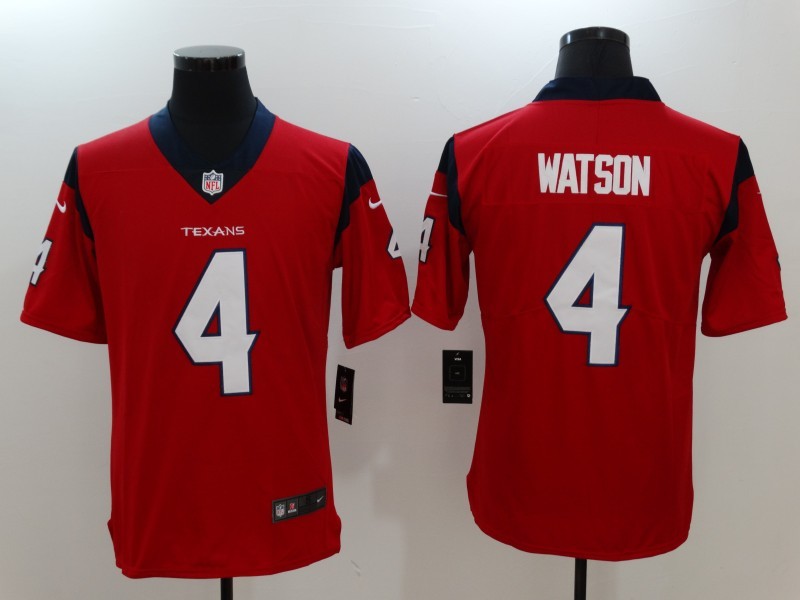 Nike Texans 4 Deshaun Watson Red Youth Vapor Untouchable Player Limited Jersey