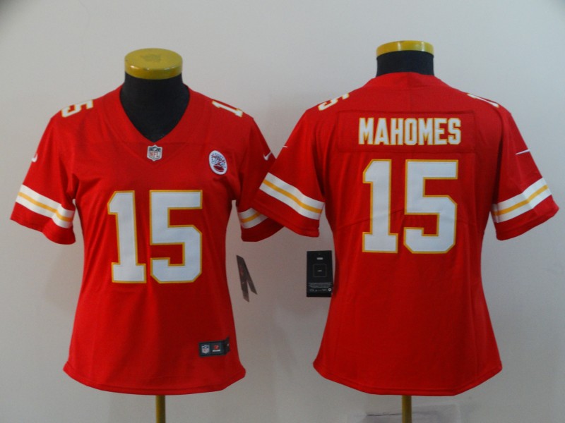 Nike Chiefs 15 Patrick Mahomes Red Women's  Vapor Untouchable Limited Jersey