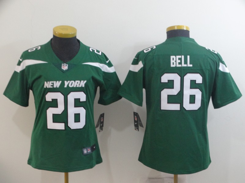 Nike Jets 26 Le'Veon Bell Green Women Vapor Untouchable Limited Jersey