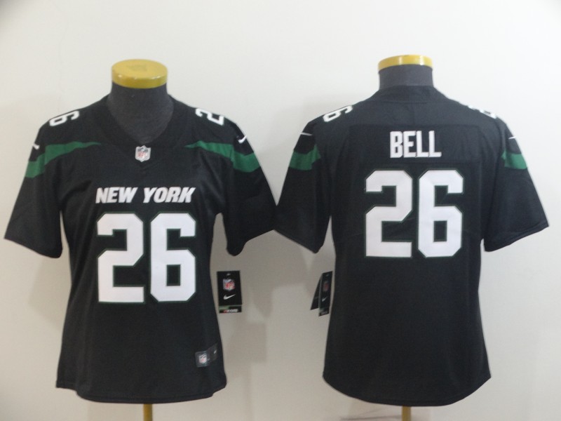 Nike Jets 26 Le'Veon Bell Black Women Vapor Untouchable Limited Jersey