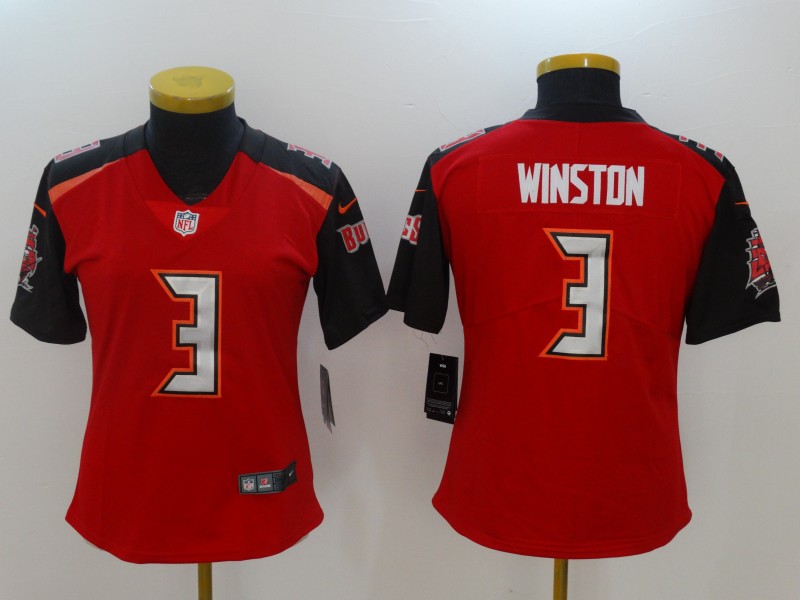 Nike Buccaneers 3 Jameis Winston Red Women Vapor Untouchable Player Limited Jersey