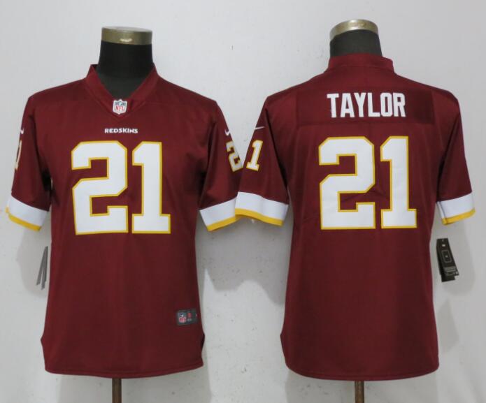 Nike Redskins 21 Sean Taylor Red Women Vapor Untouchable Limited Jersey