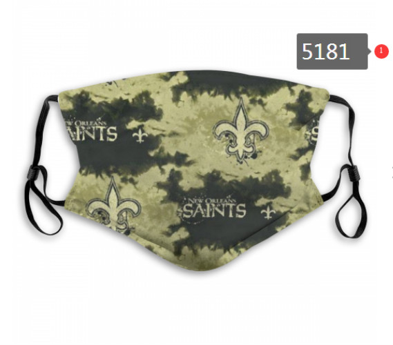 Saints Waterproof Breathable Adjustable Kid Adults Face Masks 5181