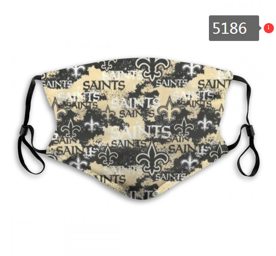 Saints Waterproof Breathable Adjustable Kid Adults Face Masks  5186