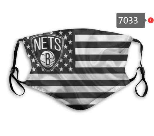 NBA Basketball Brooklyn Nets Waterproof Breathable Adjustable Kid Adults Face Masks 7033