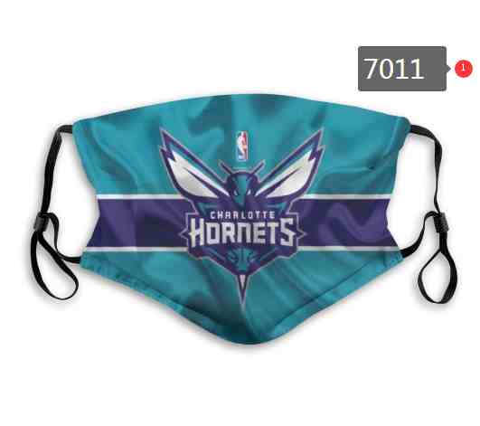 NBA Basketball Charlotte Hornets Waterproof Breathable Adjustable Kid Adults Face Masks 7011