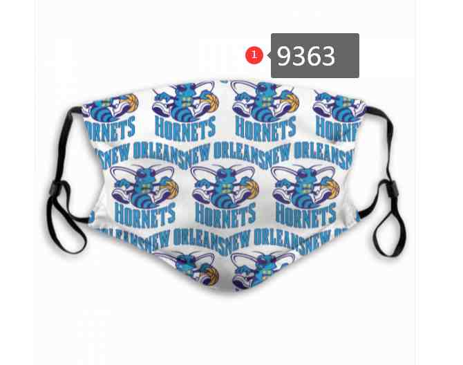 NBA Basketball Charlotte Hornets Waterproof Breathable Adjustable Kid Adults Face Masks 9363