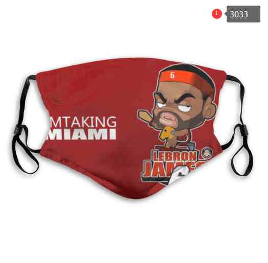 NBA Basketball Cleveland Cavaliers  Waterproof Breathable Adjustable Kid Adults Face Masks 3033
