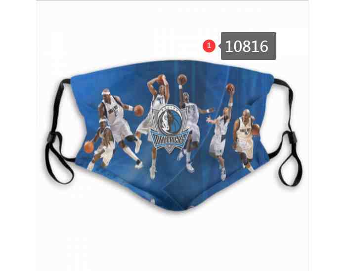 NBA Basketball Dallas Mavericks  Waterproof Breathable Adjustable Kid Adults Face Masks 10816