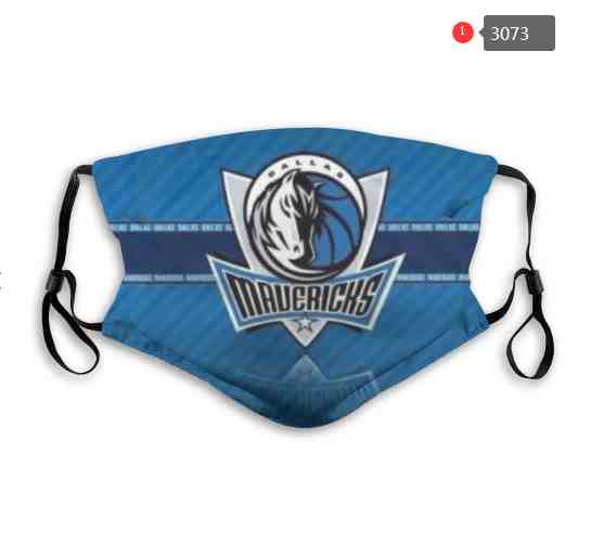 NBA Basketball Dallas Mavericks  Waterproof Breathable Adjustable Kid Adults Face Masks 3073