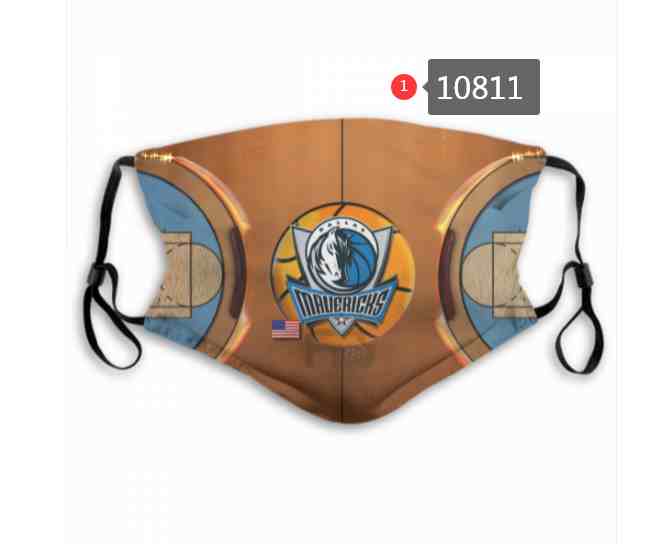 NBA Basketball Dallas Mavericks  Waterproof Breathable Adjustable Kid Adults Face Masks 10811