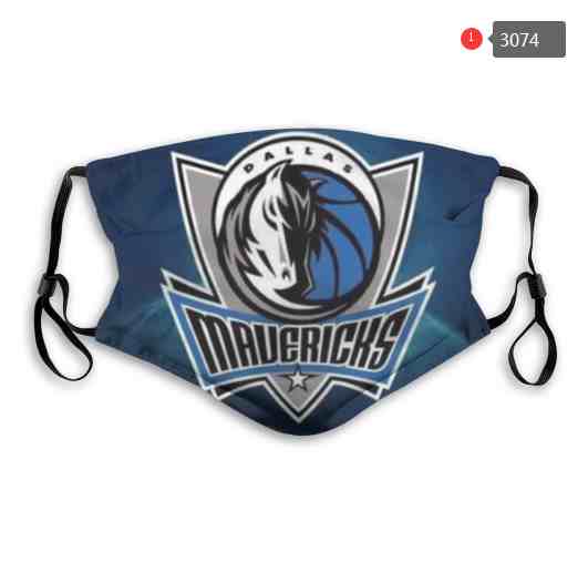 NBA Basketball Dallas Mavericks  Waterproof Breathable Adjustable Kid Adults Face Masks 3074