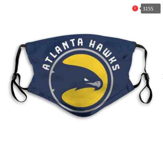 NBA Basketball Atlanta Hawks Waterproof Breathable Adjustable Kid Adults Face Masks 3155