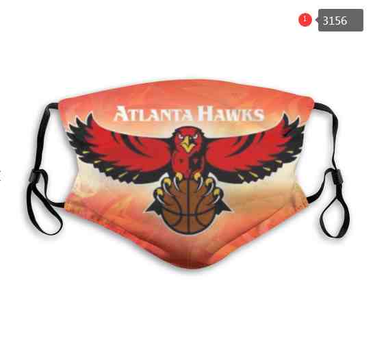NBA Basketball Atlanta Hawks Waterproof Breathable Adjustable Kid Adults Face Masks 3156